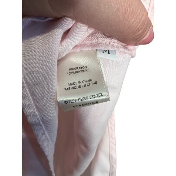 Cloth & Stone Womens V-Neck Top Short Sleeve Lightweight Pink Size Medium NEW - Picture 3 of 4